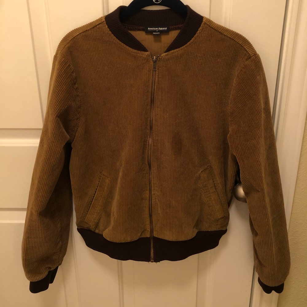 Medium Tan Corduroy Jacket from American Apparel